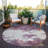 Aera Purple Washable Indoor-Outdoor Rug - -1843288637