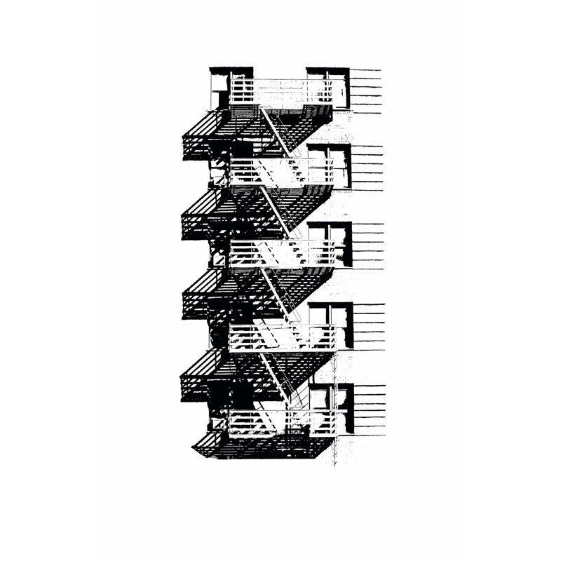 New York en noir et blanc, H 30 po x l 20 po