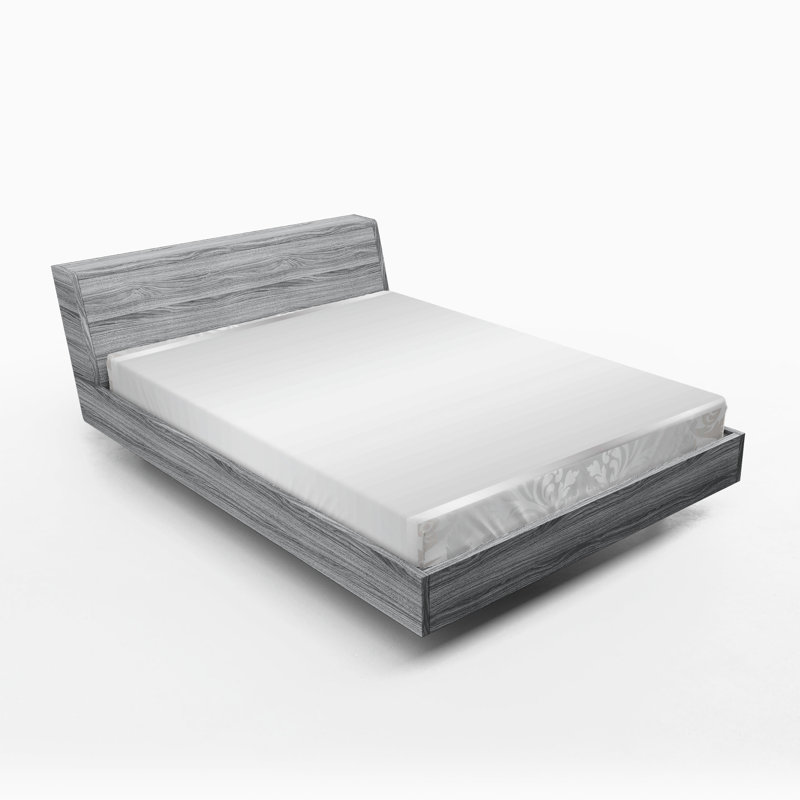 Drap-housse orange Ambesonne, Drap-housse très grand californien, Gris pâle / gris damassé