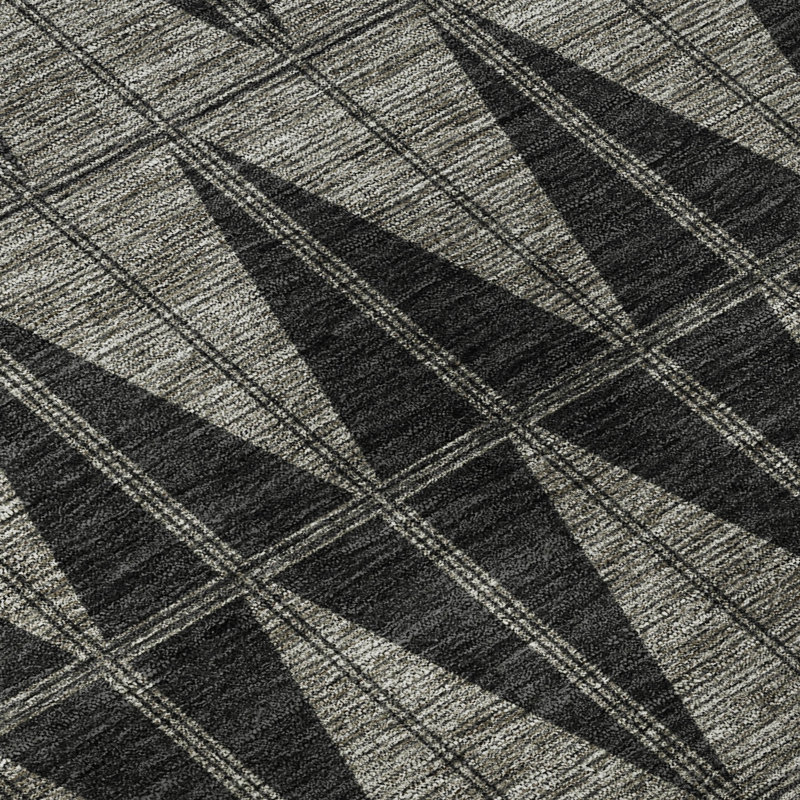 Tapis de qualité supérieure lavable à la machine Mayfield AMF2415, Noir, 5 pi x 7 pi 6 po