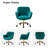 Clio Task Chair with Height Adjustable and Velvet Upholstery-94342244