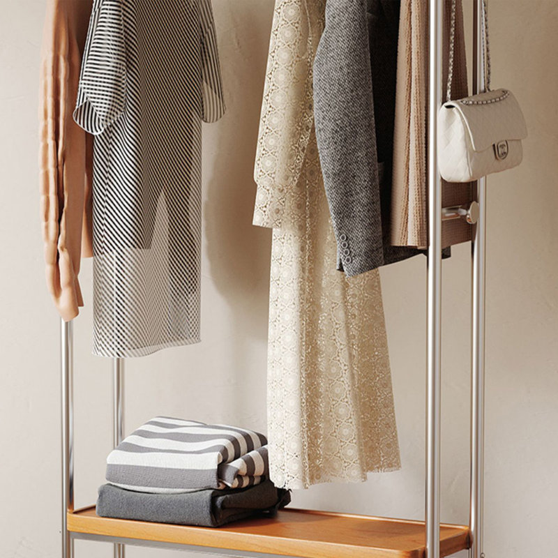 Hall Tree with Durable Storage Basket, Griege