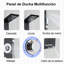 Stainless Black LED Shower Panel Tower System Rain&Waterfall Massage Jet Tub Tap