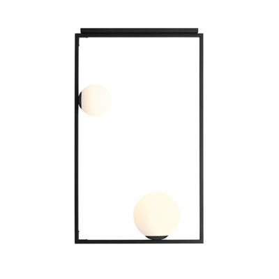 Tyronza Glass Semi Flush Mount