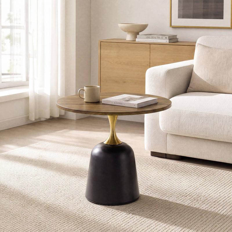 End Table, Brown Wood