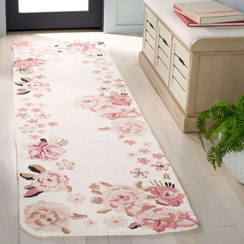 Tapis en laine Adabelle, Tapis de couloir 2 pi 3 po x 8 pi