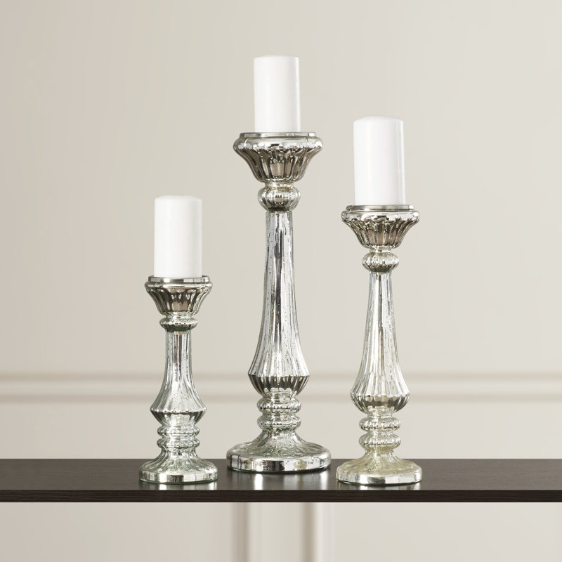 Glass Tabletop Candlestick