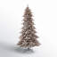 9ft Flocked Fir Artificial Christmas Tree with 650 Warm White Lights