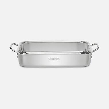 NutriChef 20.4'' Stainless Steel Roasting Pan & Reviews