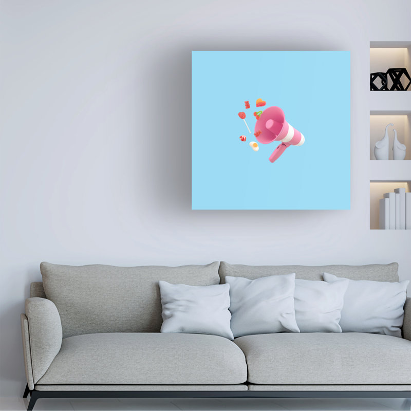 Julia Ramiro Sweet mots large sur toile, H 24 po x l 24 po x P 2 po