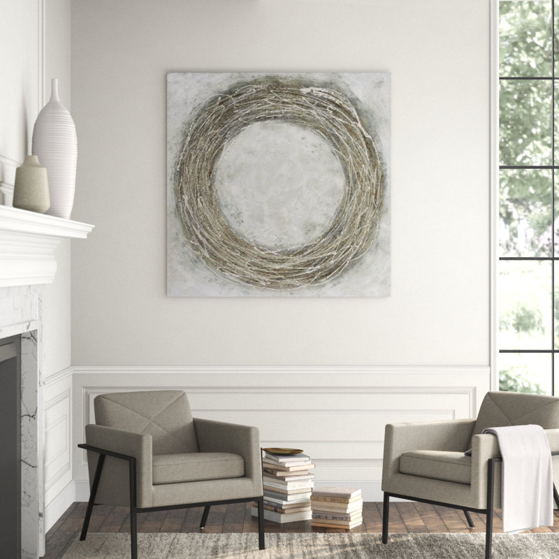 Outward Wood Glitter Print by Beverly Fuller, Hand Painting Glass Coat with Glitter