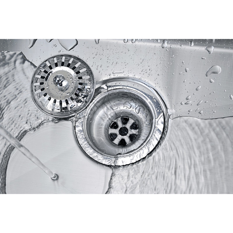 Vanguard 32.75'' L Single Bowl Stainless Steel Kitchen Sink