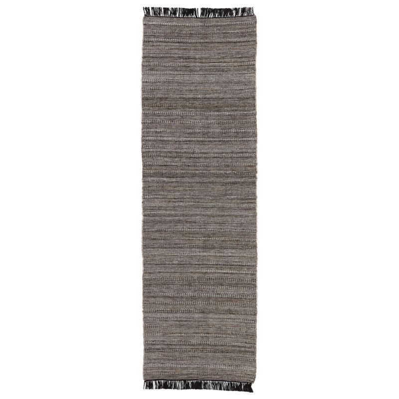 Torre Area Rug in Black/Gray/Brown, Rectangle 2' x 3'