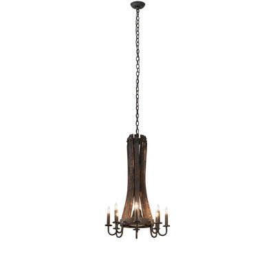 Lustre 8 lumières en tonneau 20 po Madera