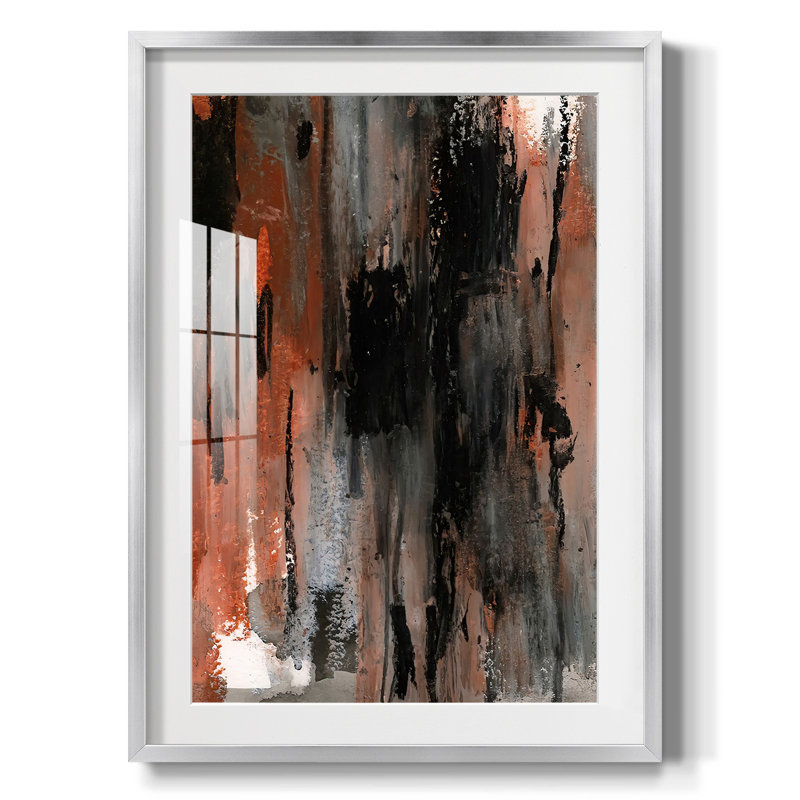 «LoftPastelV III», reproduction encadrée, H 25,5 po x l 17,5 po, Argent argent