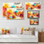 «Multicolor Summer Flowers Grunge Art», reproduction sur toile flottante-1003739591-1003739611