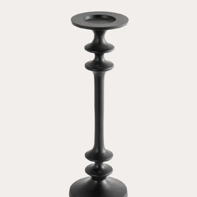 Bougeoir contemporain contemporain en aluminium massif, décor de table de maison de campagne et minimaliste 14 pouces