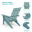 Chaise Adirondack pliable Fairlough HiPS-468557014