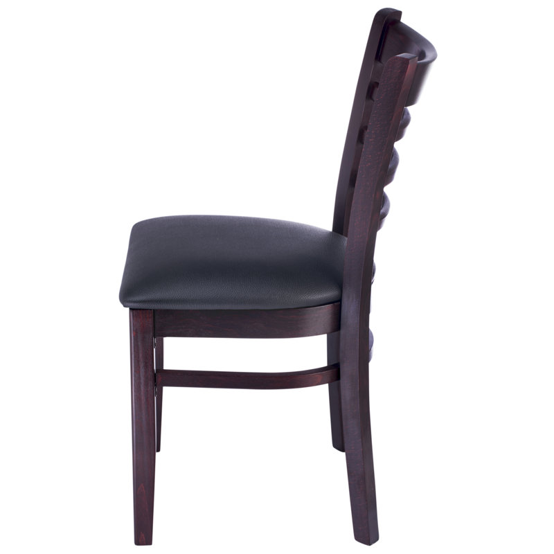 Litton 18'' H Upholstered Beech Side Chair, Dark Mahogany