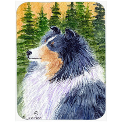 Caroline's Treasures Sheltie Glass Cutting Board