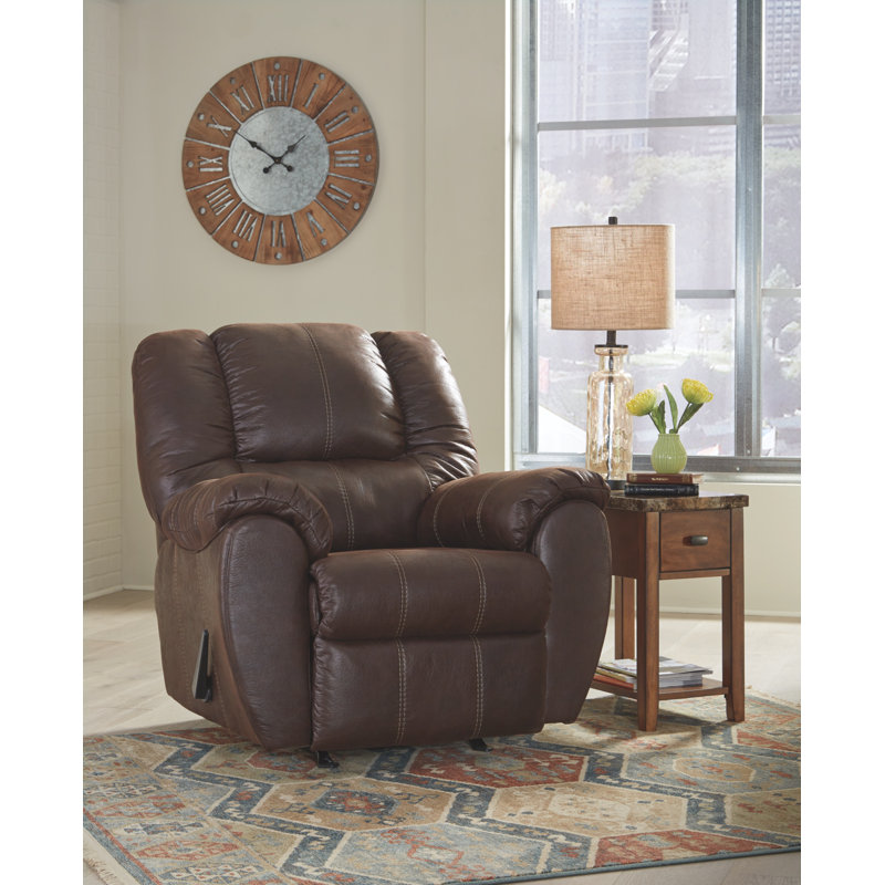 Fauteuil inclinable manuel standard 41 po Pinard, Mélange de polyester couleur noyer