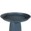 Baignoire pour oiseaux extérieure autoportante en métal Brytnee Gleeful Garden, résistante aux rayons UV - bleu-308021032