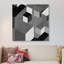 «Cubic I», impression sur toile tendue en gris-20829536-73165634-73165635