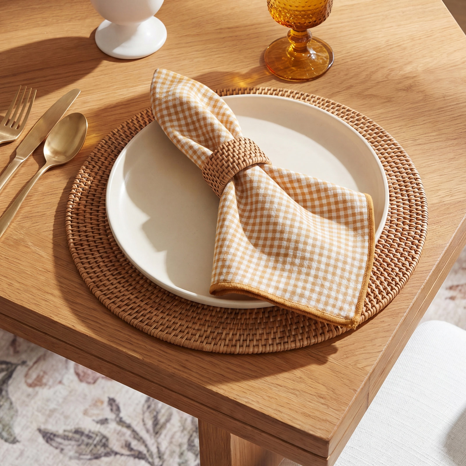 Nigel Reversible Napkin, Checkered
