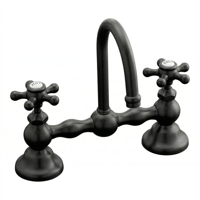 Robinet col de cygne Columbia par Strom Living, Unlacquered Oil Rubbed Bronze