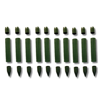 C-BITE Garden Stake Rescue Kit - Tube Connectors, Stake Tips, and Caps for 7/16" Stakes