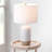 Monaco Ventura 24" White/Brown Table Lamp