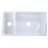 Island 35.5'' L Double Bowl Fireclay Kitchen Sink