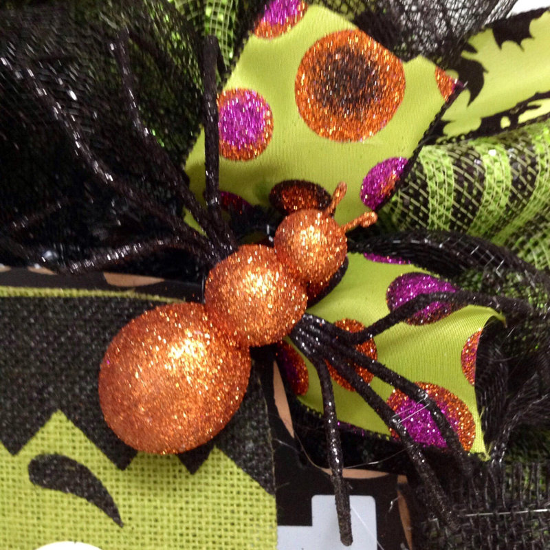 Couronne d'Halloween, monstre de Frankenstein souriant