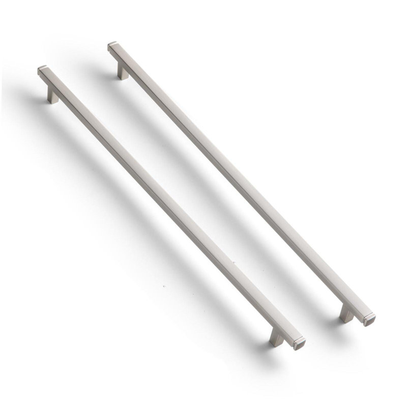 Poignée de centre à centre, 12.6", Nickel brossé