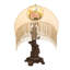 Reverse Painted Roses Table Lamp