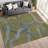 Machine Washable Indoor/Outdoor Chantille ACN2394 Abstract Rug-1123178730
