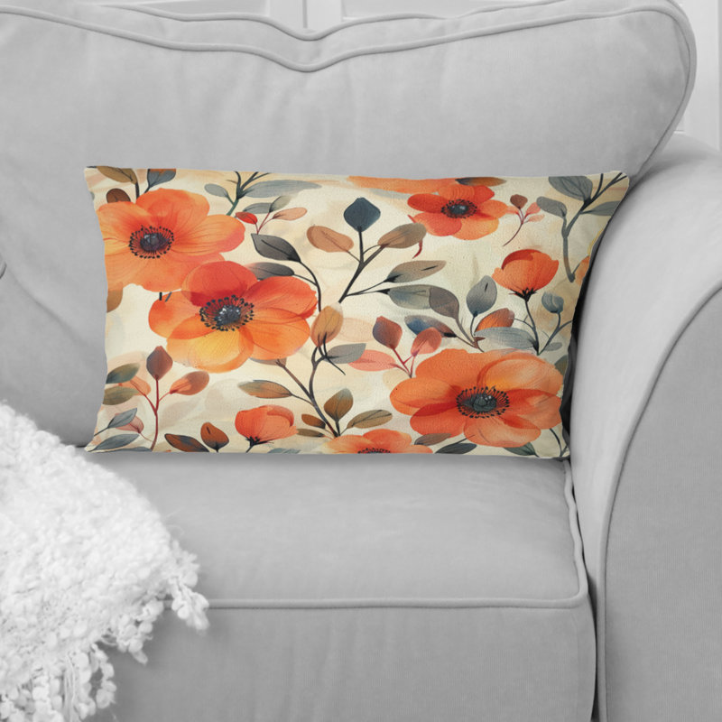 Coussin lombaire Floral Retro Harmony I