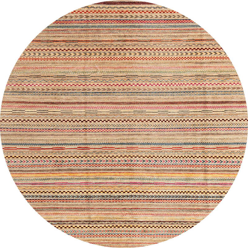 Tapis abstrait moderne 3319ABS3323, Rond 3 pi