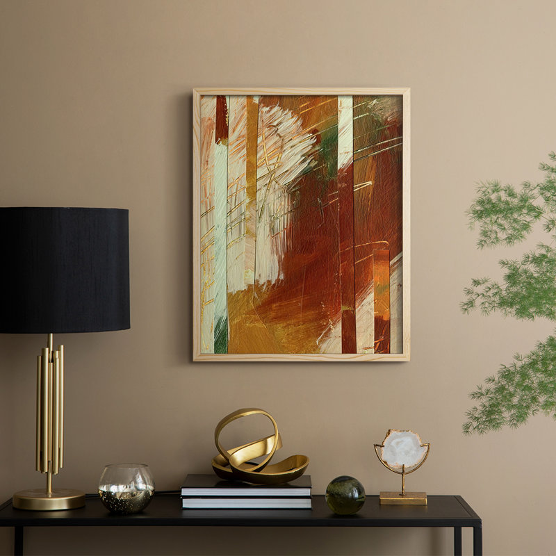 WheatenI Framed Print - Solid Wood, 11" H x 9" W