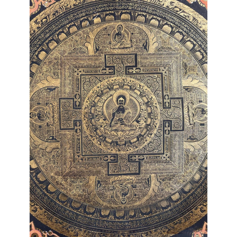 Bouddha Shakyamuni Mandala Thangka (Brocadeless Thangka)
