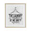 «Laundry is look at me», impression encadrée sous verre, conception de Kim Allen-423837047-423837033