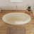Fslefay 65'' Freestanding Bathtub Solid Surface Stone Resin Free Standing Soaking Tub with Overflow and Pop-up Drain,Milk-Coffee-124822461