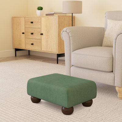 Autryville Wood Bun Feet - Fabric