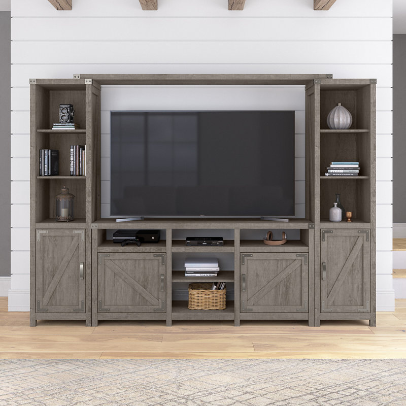 Meuble audio-vidéo pour téléviseur de 70 po ou moins Egils, Blanc chalet