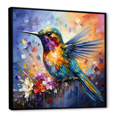 Fée bleue néotropicale Colibri II - Colibri, art mural