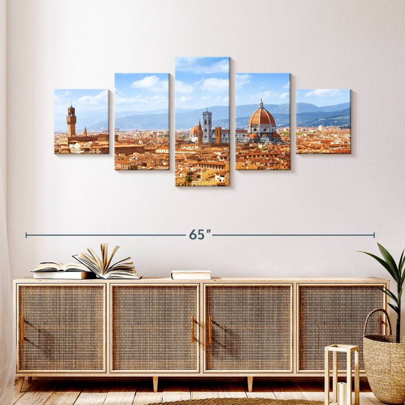 Morning In Florence, 24" H x 55" W