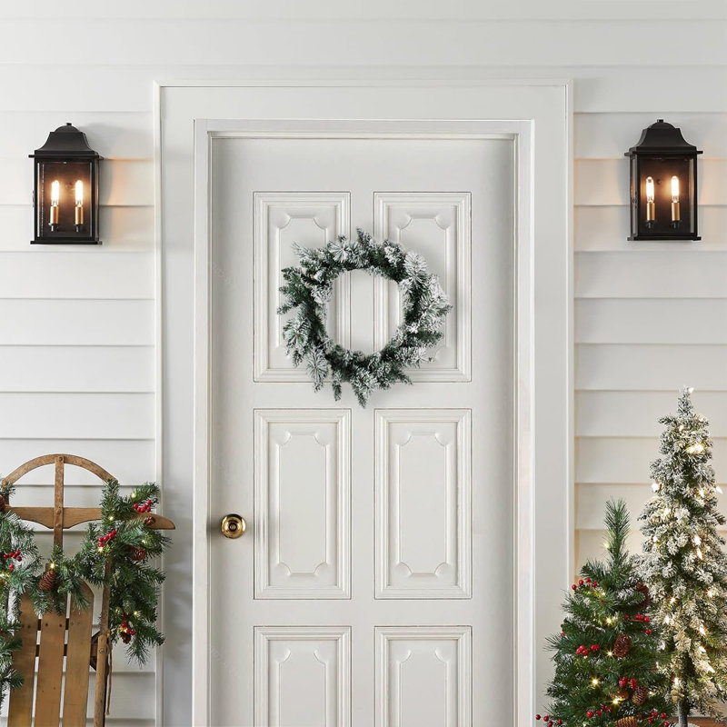 24 " Handmade Mixed Greenery Wreath