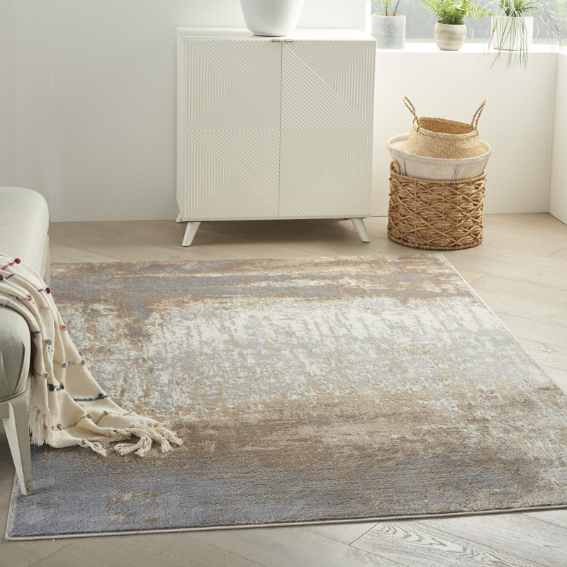 Abstract Indoor Rug, Rectangle 4' x 6'