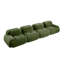 Canapés ergonomiques vert olive, confort en velours côtelé, parfaits pour les chambres à coucher