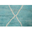 Tapis marocain en laine à motif treillis turquoise à motif végétal noué à la main 8 x 10